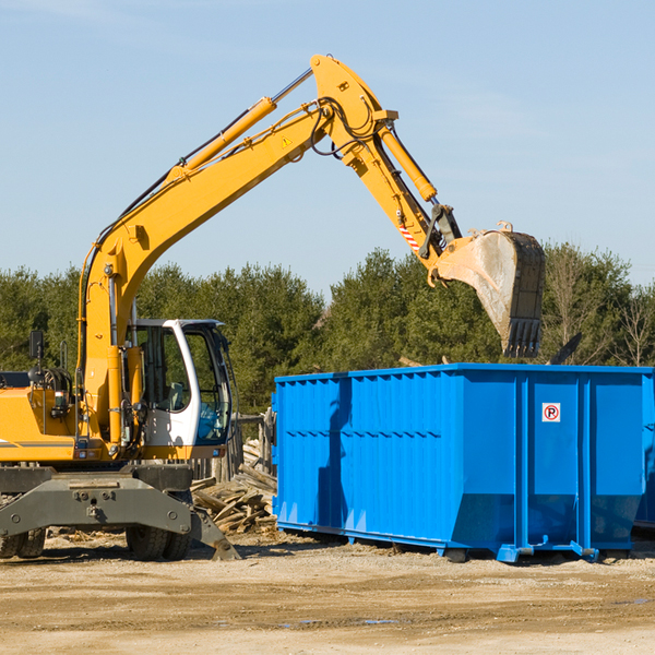 what size residential dumpster rentals are available in White City